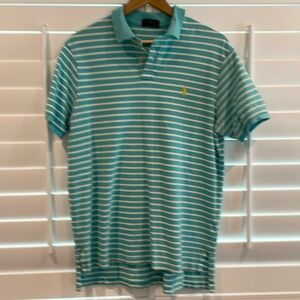 Ralph Lauren xl polo shirt spearmint striped good condition